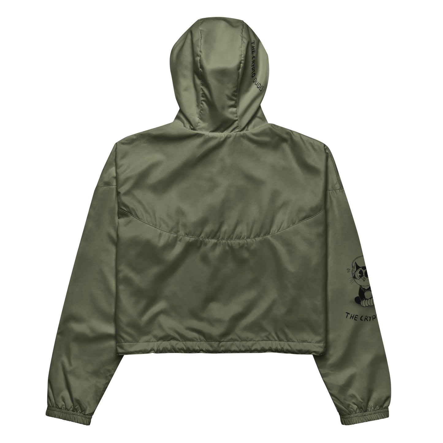 Crypto Ethereum Cat Bauchfreier Damen-Windbreaker