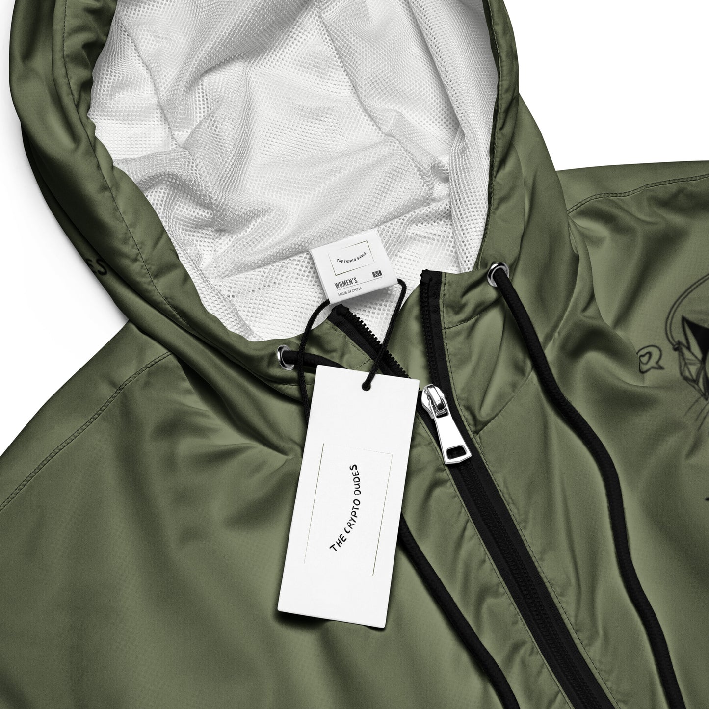Crypto Ethereum Cat Bauchfreier Damen-Windbreaker