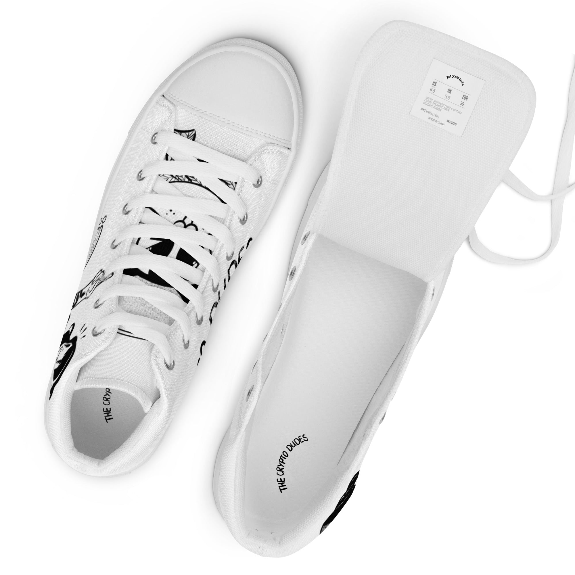 High-Top Leinenschuhe für Herren