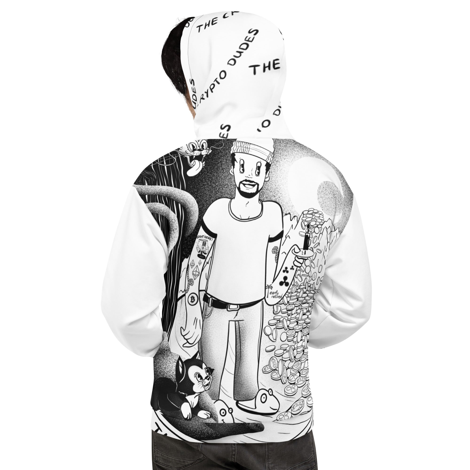 Crypto Never Sleeps Unisex-Kapuzenpullover