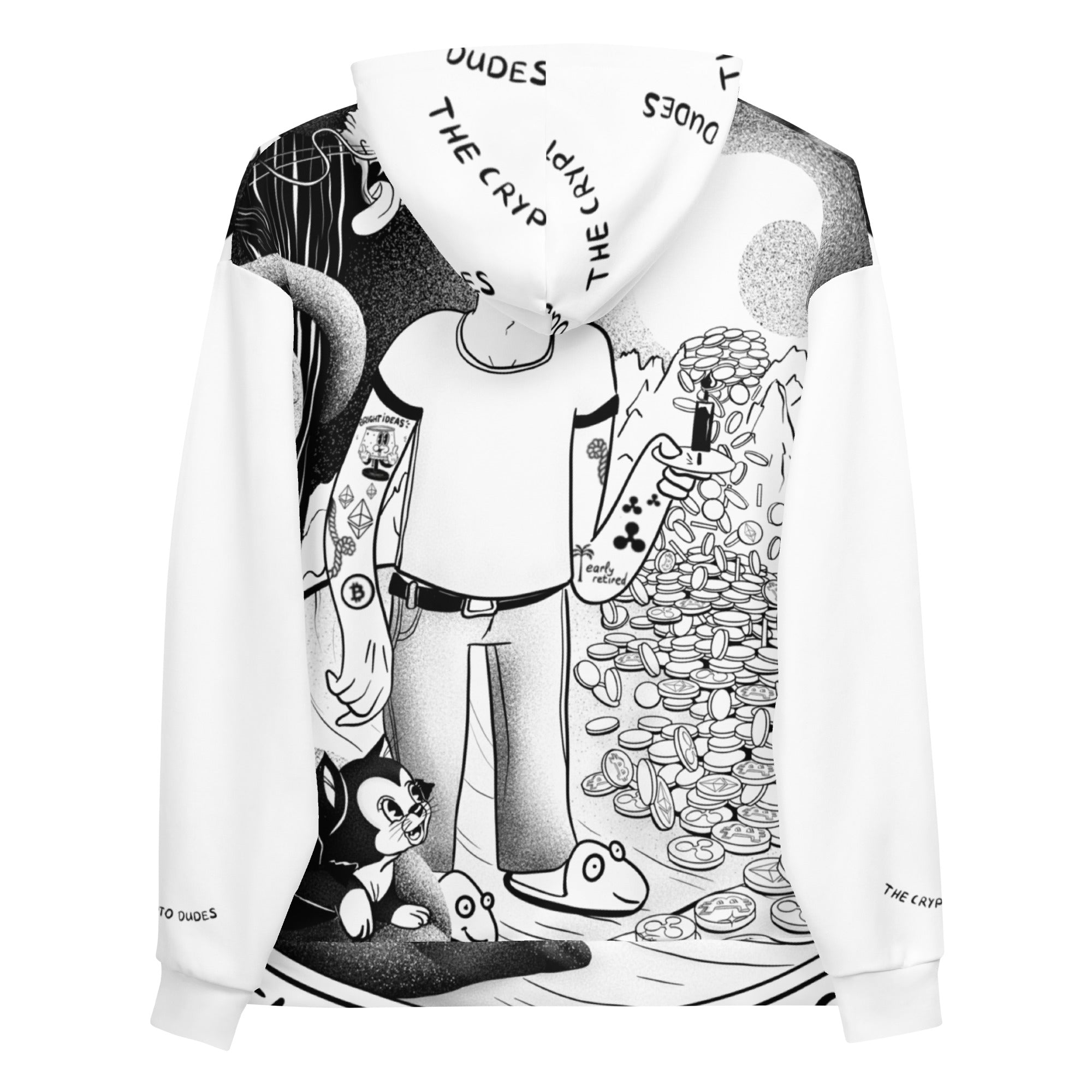 Crypto Never Sleeps Unisex-Kapuzenpullover