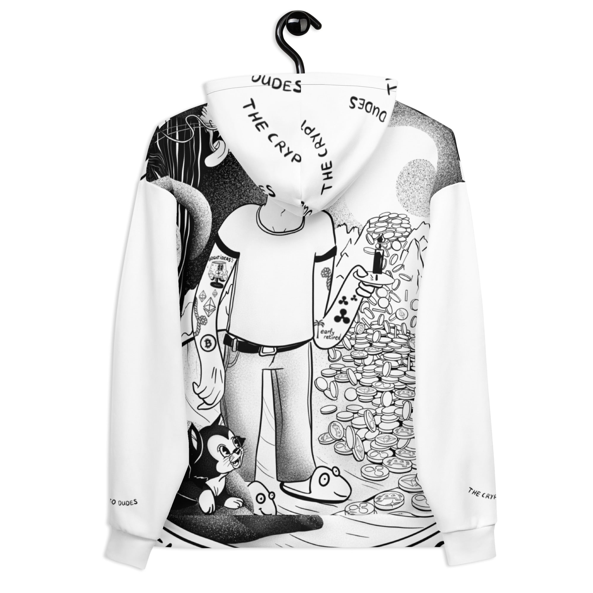 Crypto Never Sleeps Unisex-Kapuzenpullover