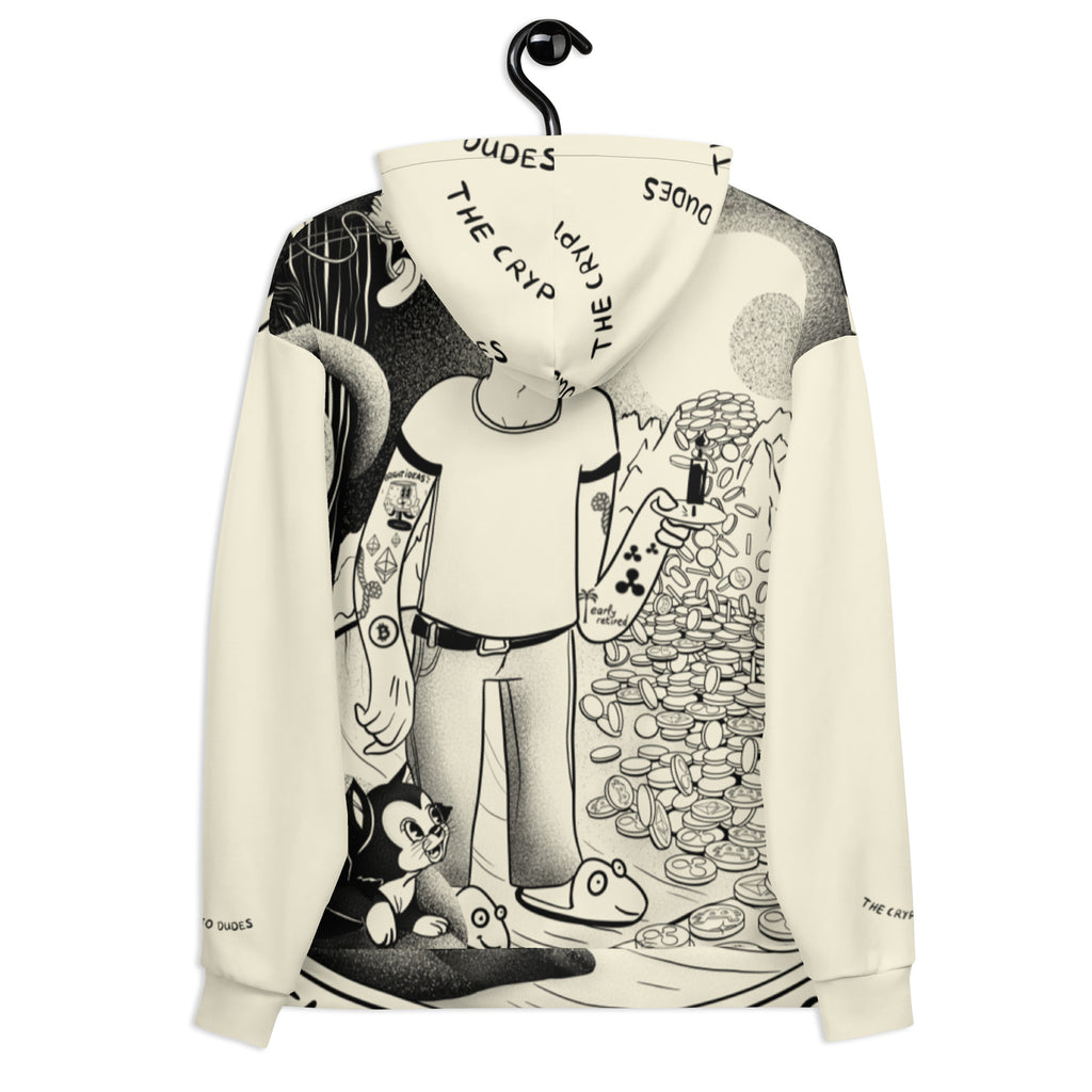 Crypto Never Sleeps Unisex-Kapuzenpullover