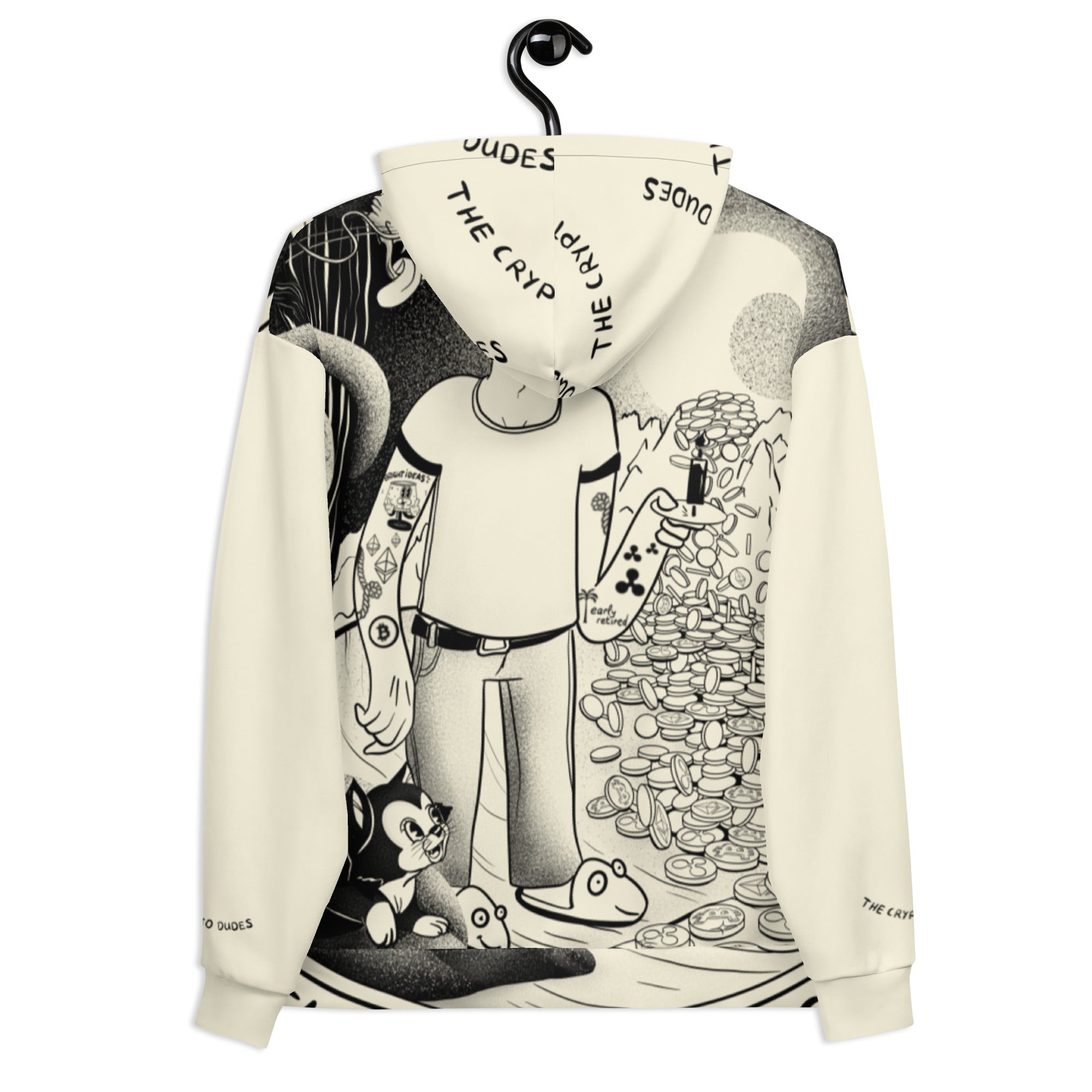 Crypto Never Sleeps Unisex-Kapuzenpullover
