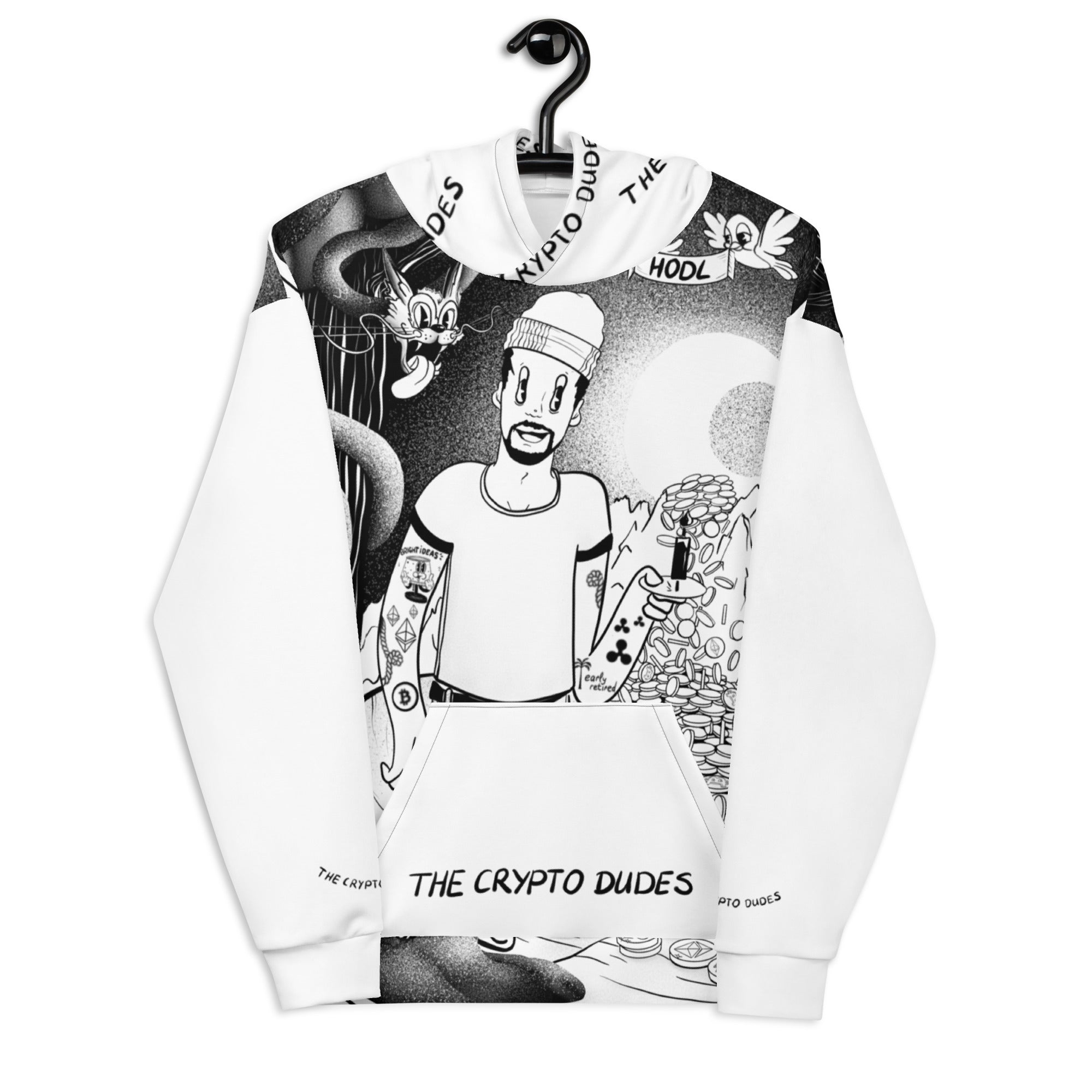 Crypto Never Sleeps Unisex-Kapuzenpullover