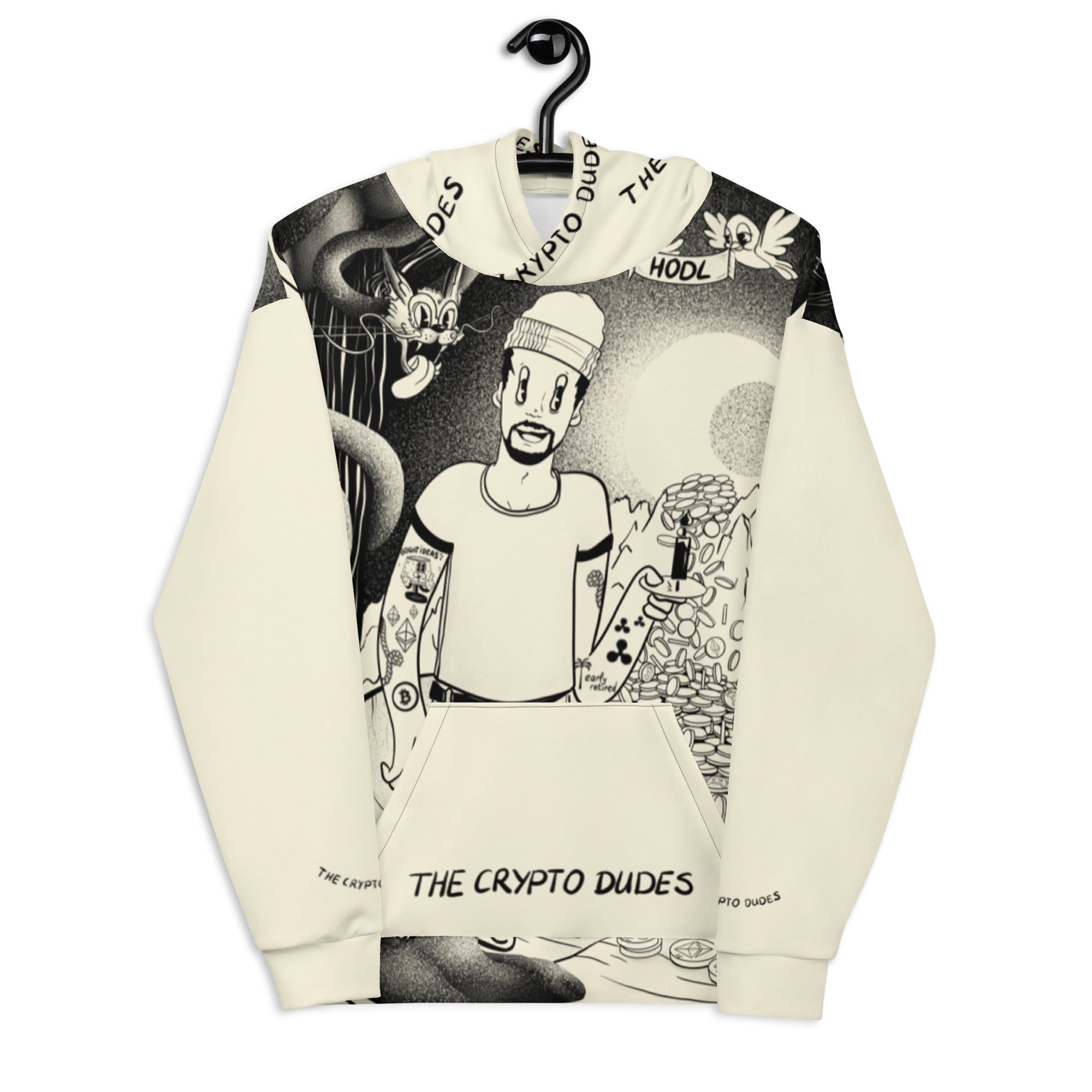 Crypto Never Sleeps Unisex-Kapuzenpullover