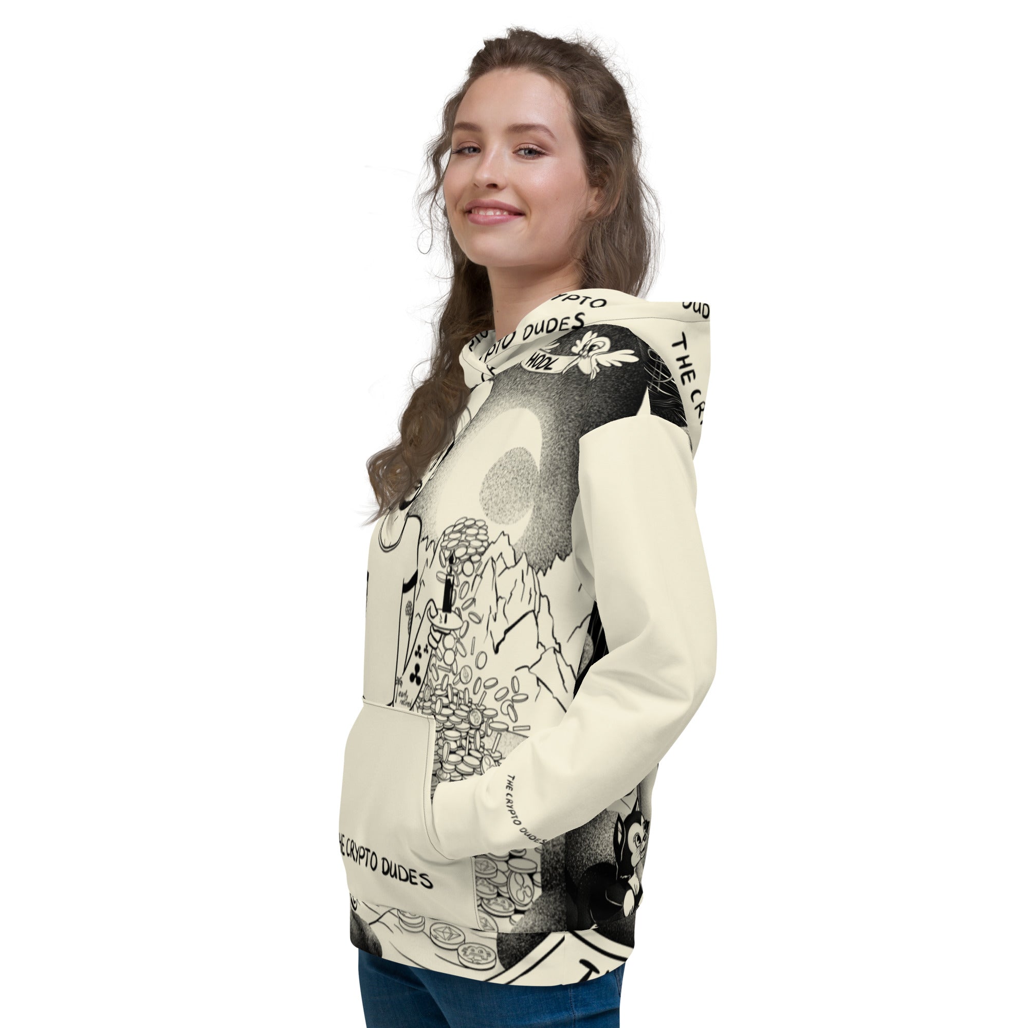 Crypto Never Sleeps Unisex-Kapuzenpullover