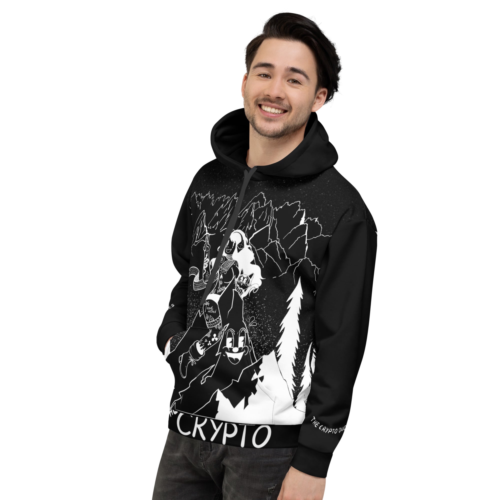 Crypto Sports Black Unisex-Kapuzenpullover