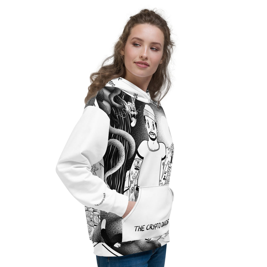 Crypto Never Sleeps Unisex-Kapuzenpullover