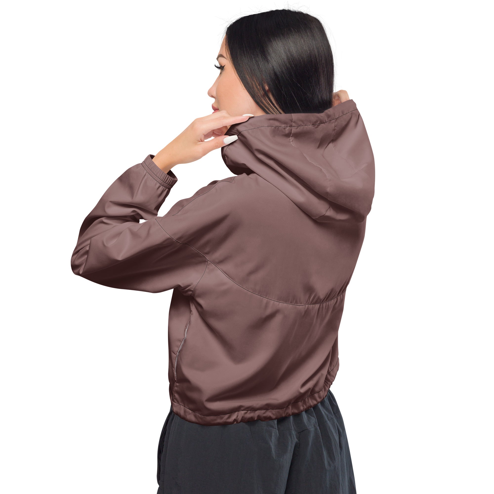 Crypto Ethereum Cat Bauchfreier Damen-Windbreaker für Damen