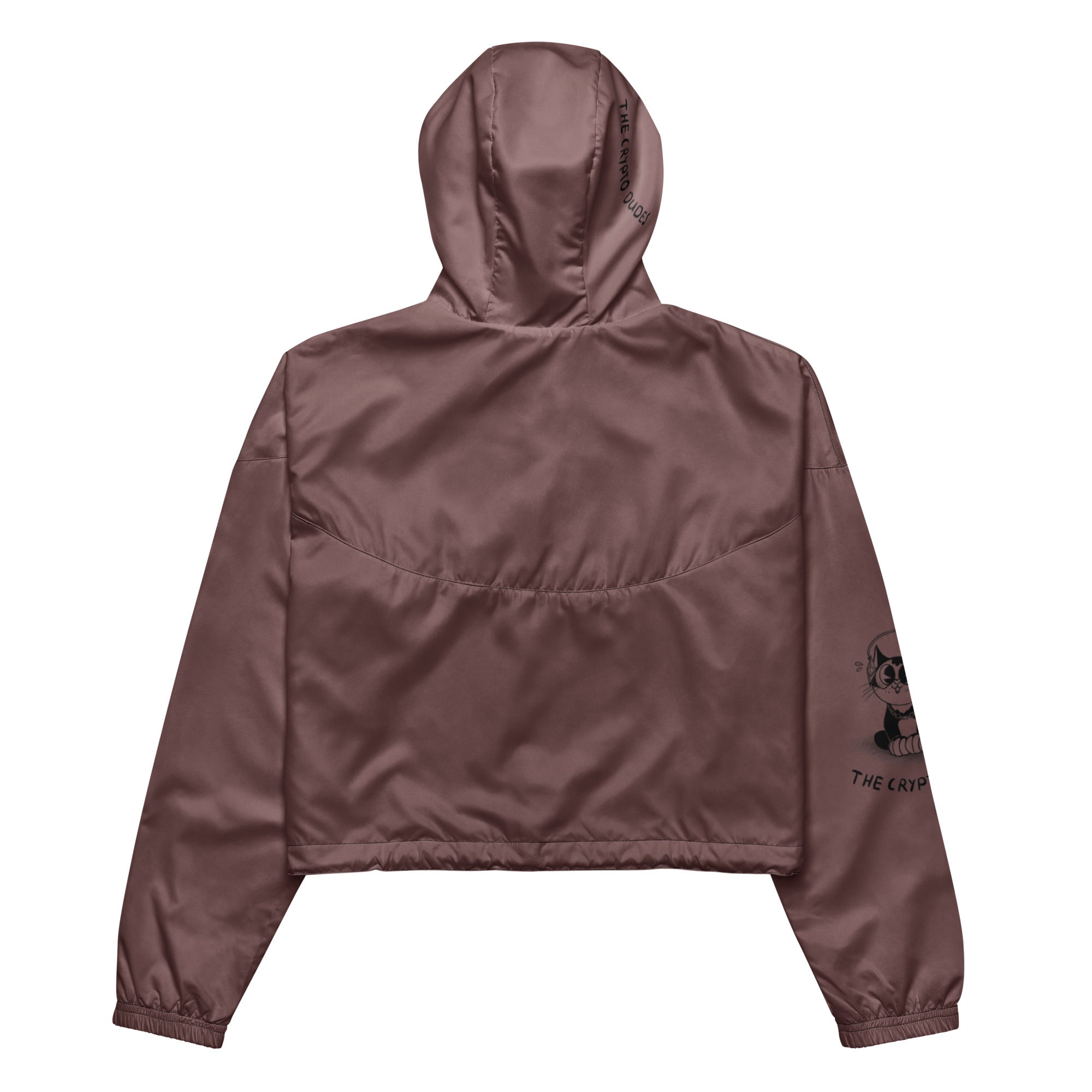 Crypto Ethereum Cat Bauchfreier Damen-Windbreaker für Damen