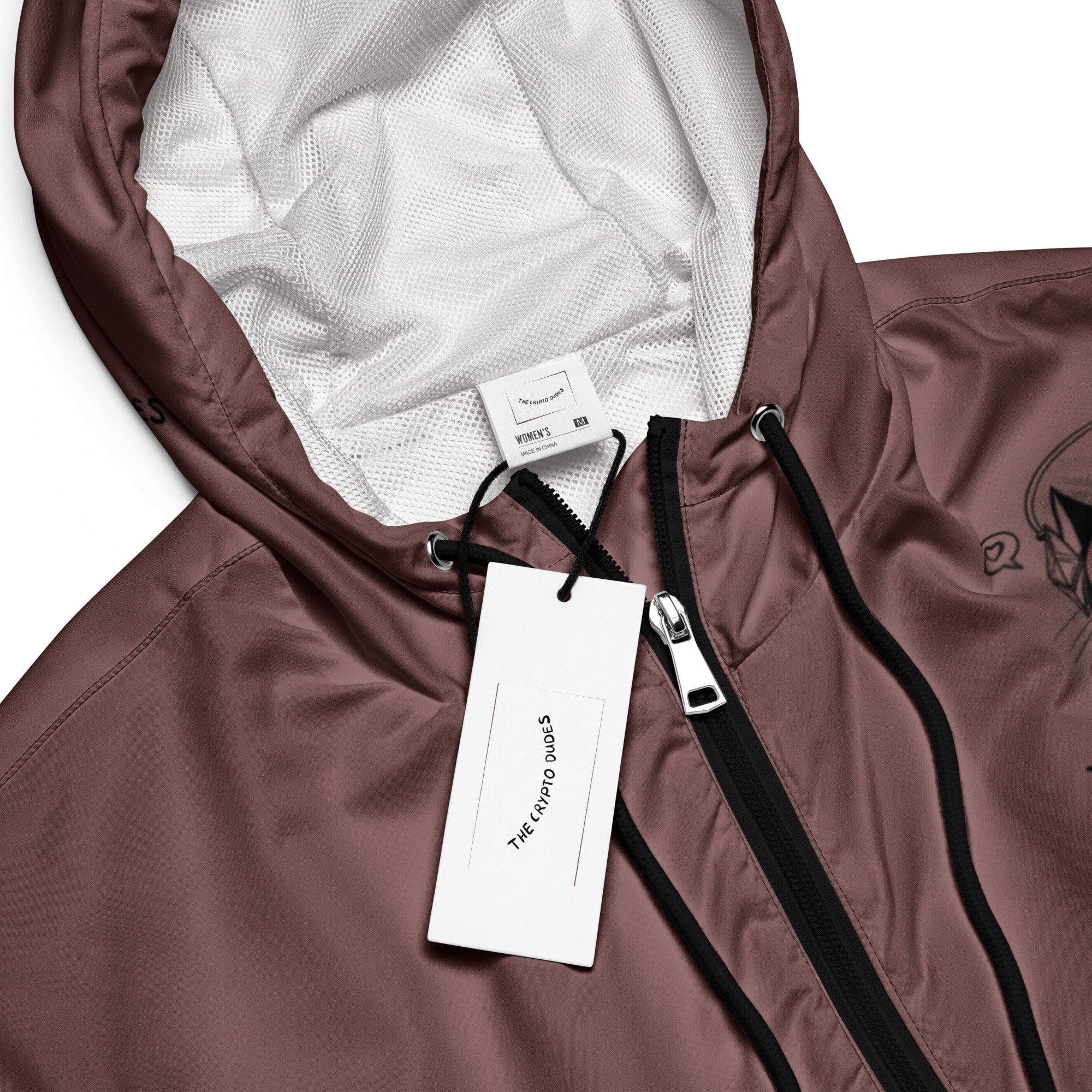Crypto Ethereum Cat Bauchfreier Damen-Windbreaker für Damen