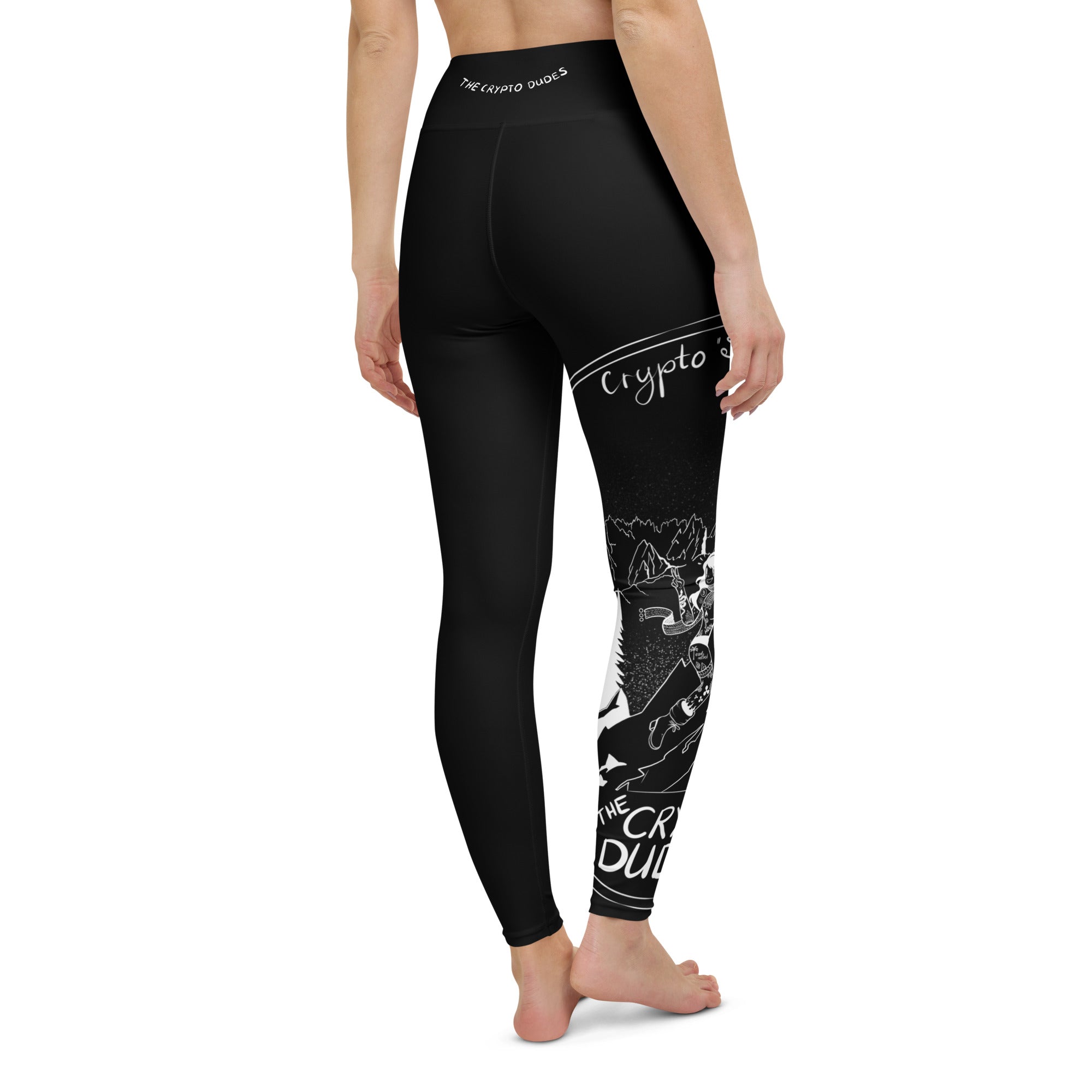 Crypto Sports Black Yoga-Leggings