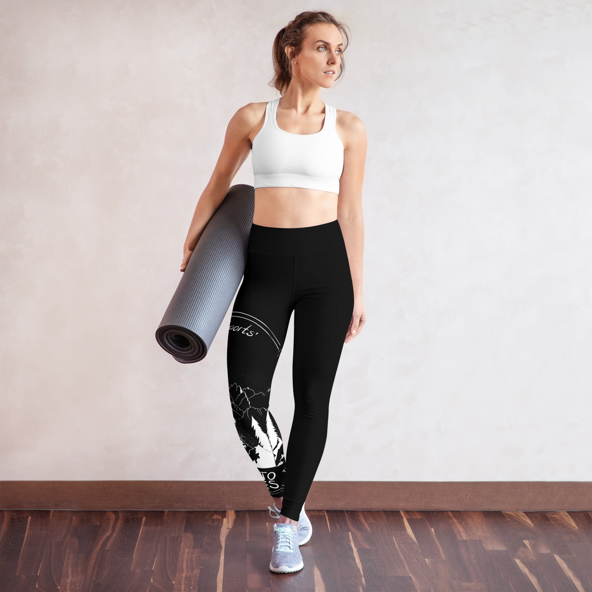 Crypto Sports Black Yoga-Leggings