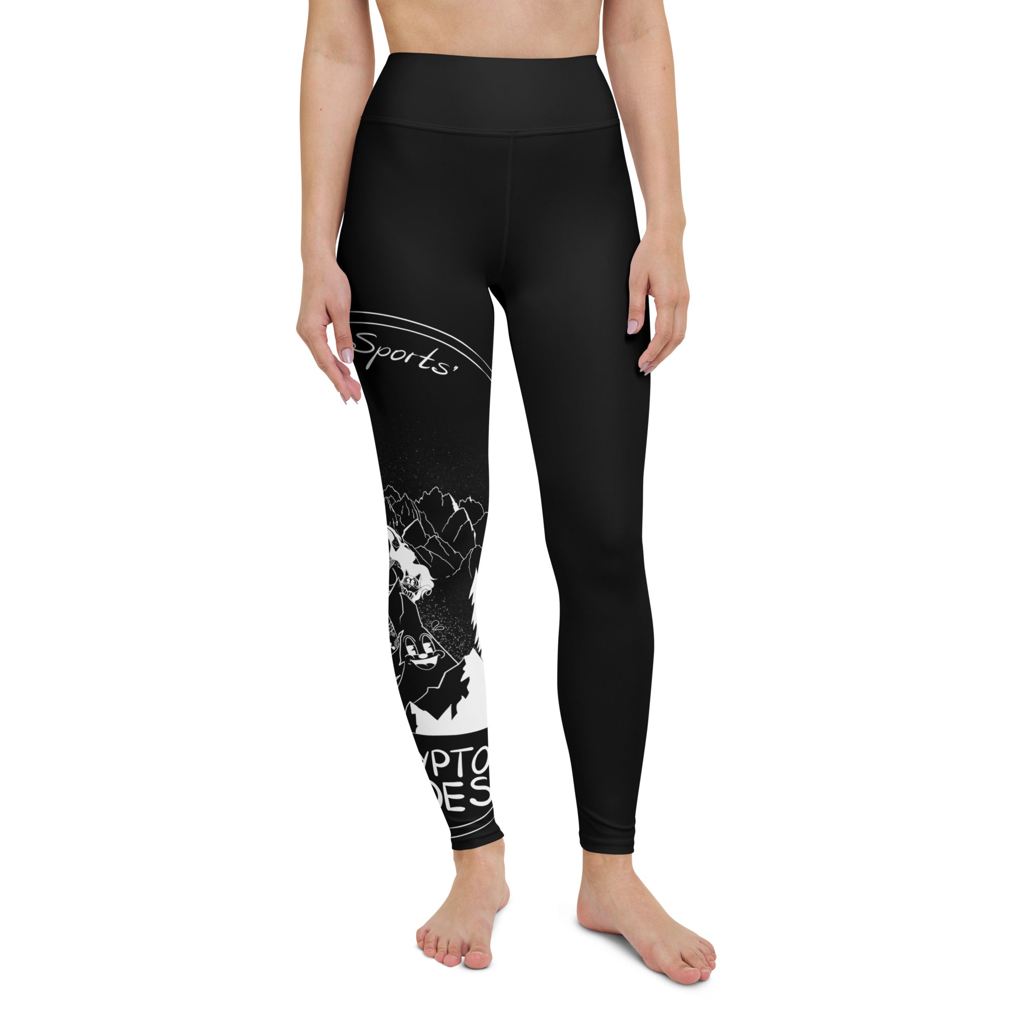 Crypto Sports Black Yoga-Leggings