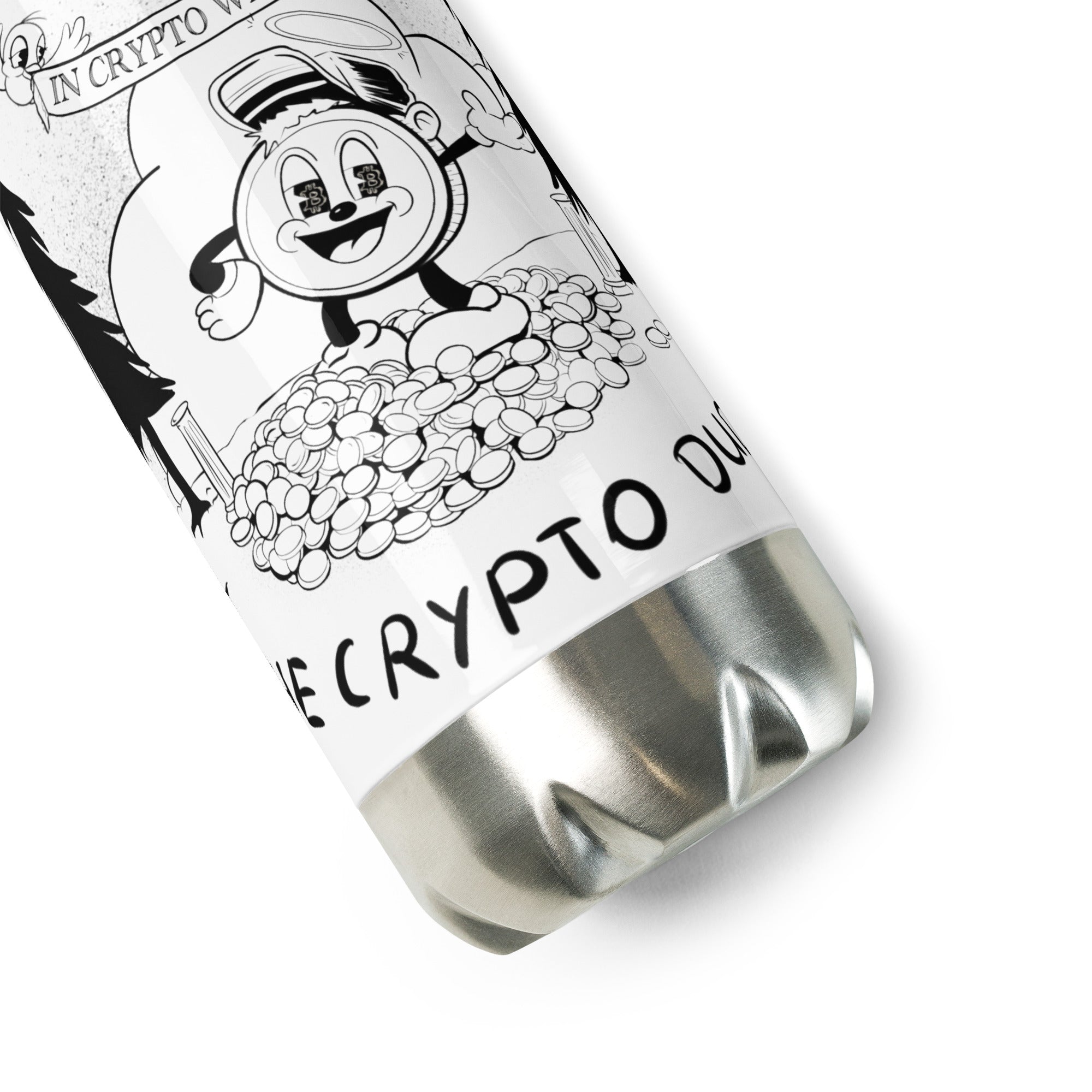 The Crypto Dudes Edelstahl Trinkflasche