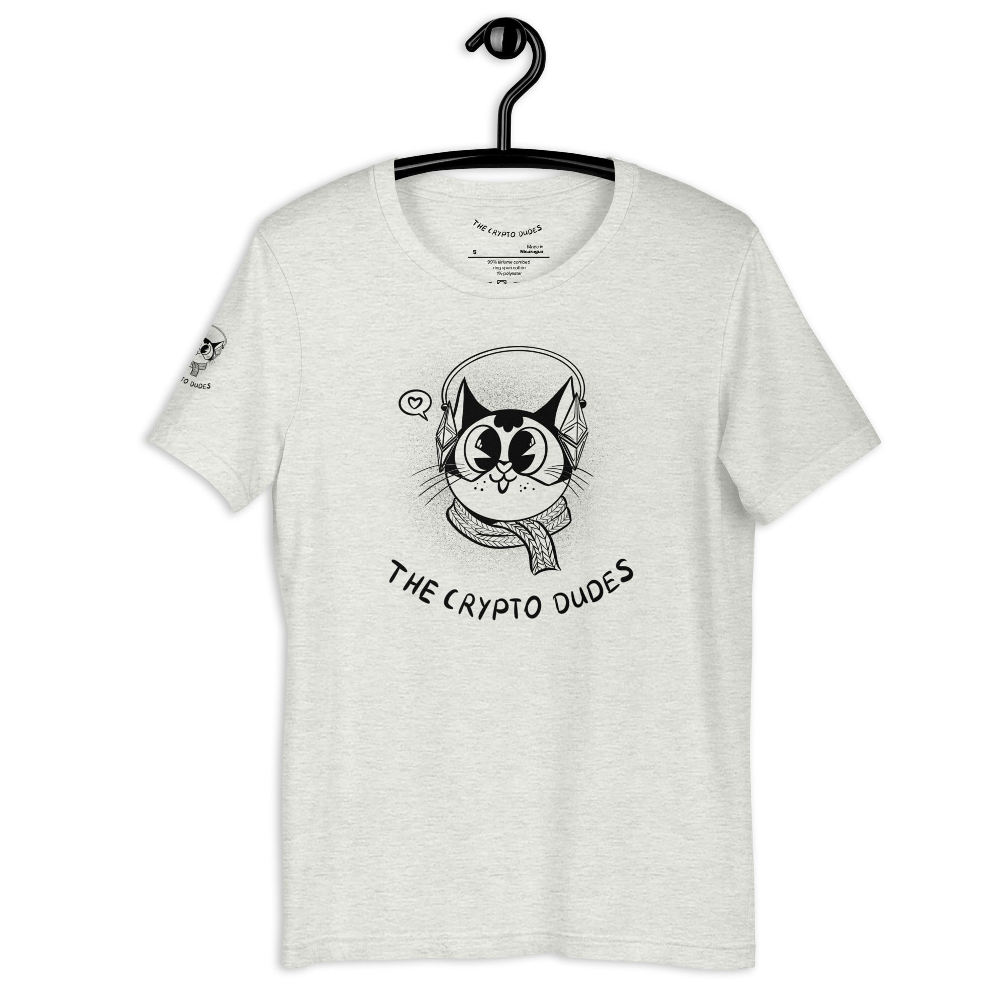 Crypto Headphone Cat Unisex-T-Shirt