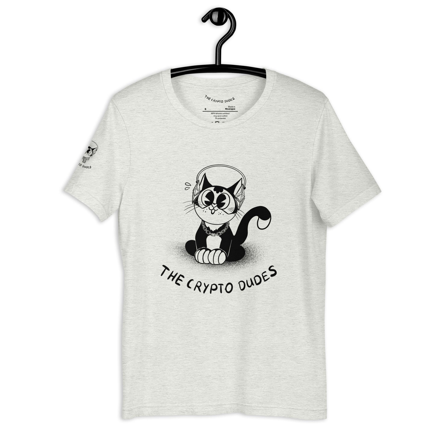 Crypto Sitting Ethereum Cat Unisex-T-Shirt