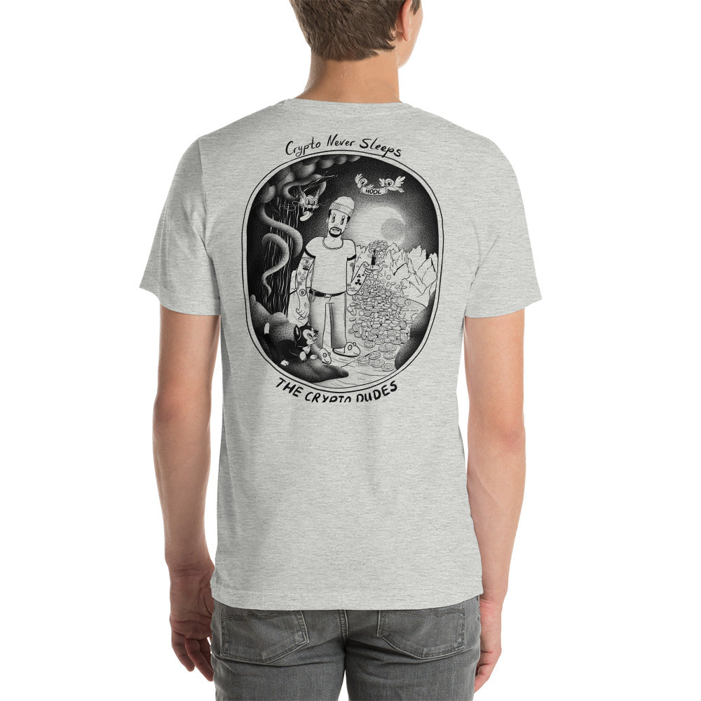 Crypto Never Sleeps Unisex-T-Shirt