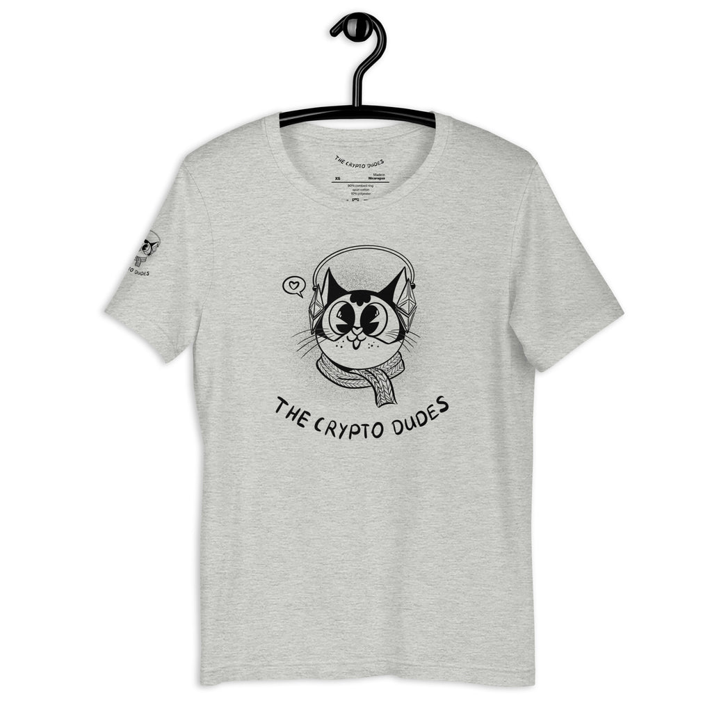 Crypto Headphone Cat Unisex-T-Shirt