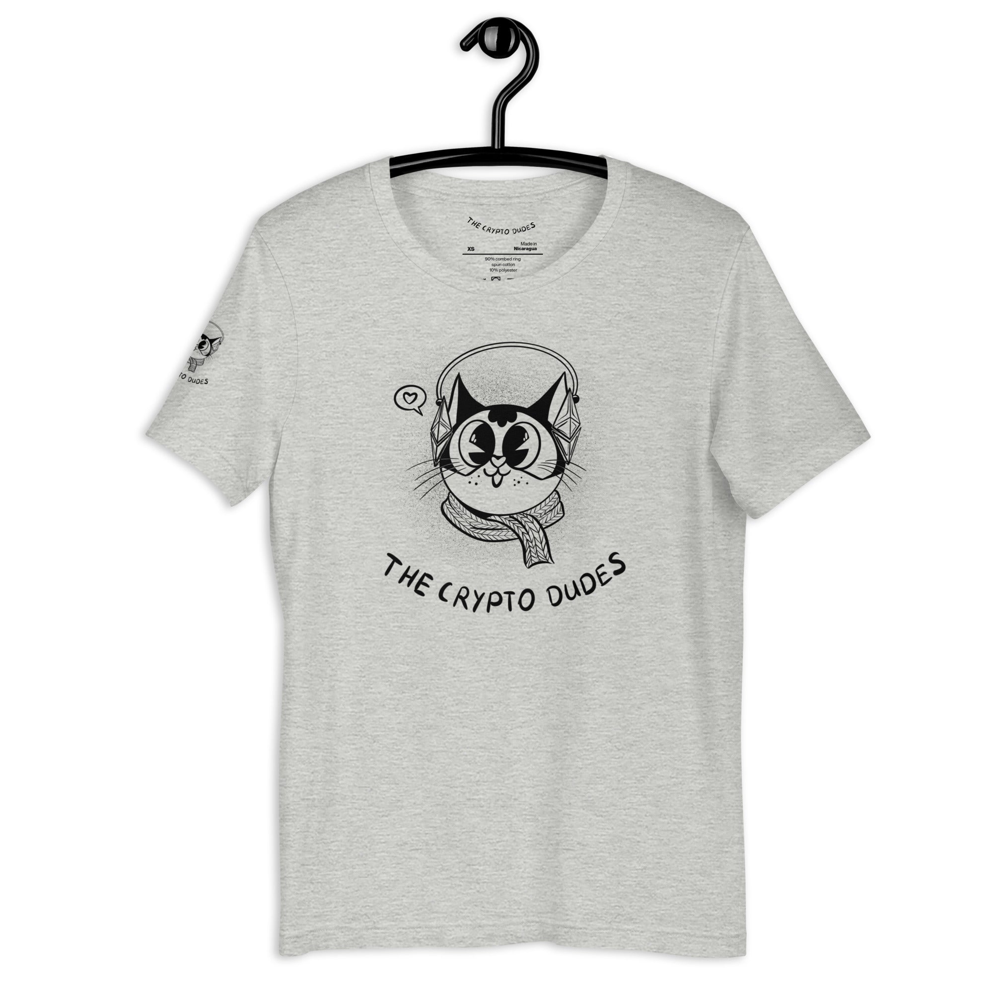 Crypto Headphone Cat Unisex-T-Shirt