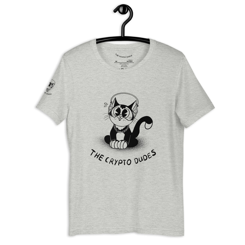 Crypto Sitting Ethereum Cat Unisex-T-Shirt