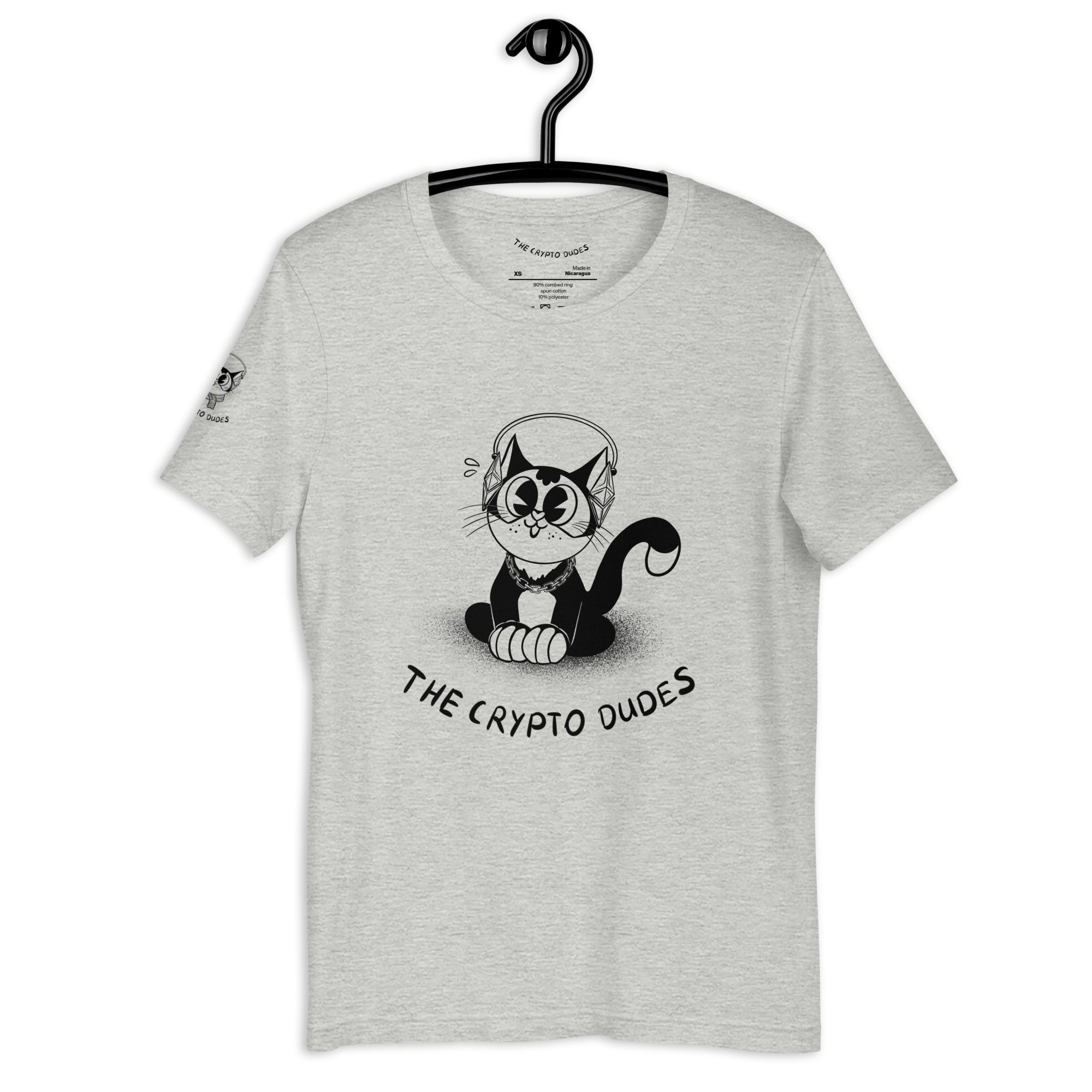 Crypto Sitting Ethereum Cat Unisex-T-Shirt