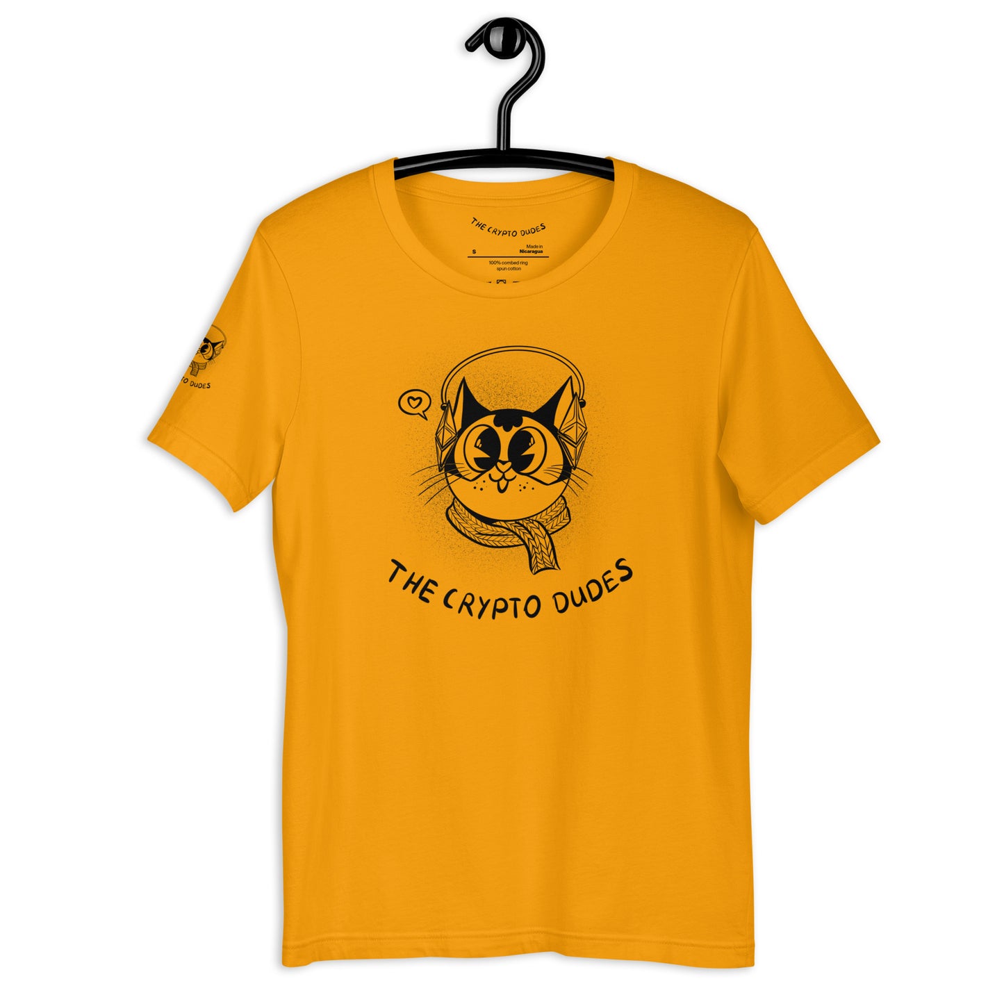 Crypto Headphone Cat Unisex-T-Shirt