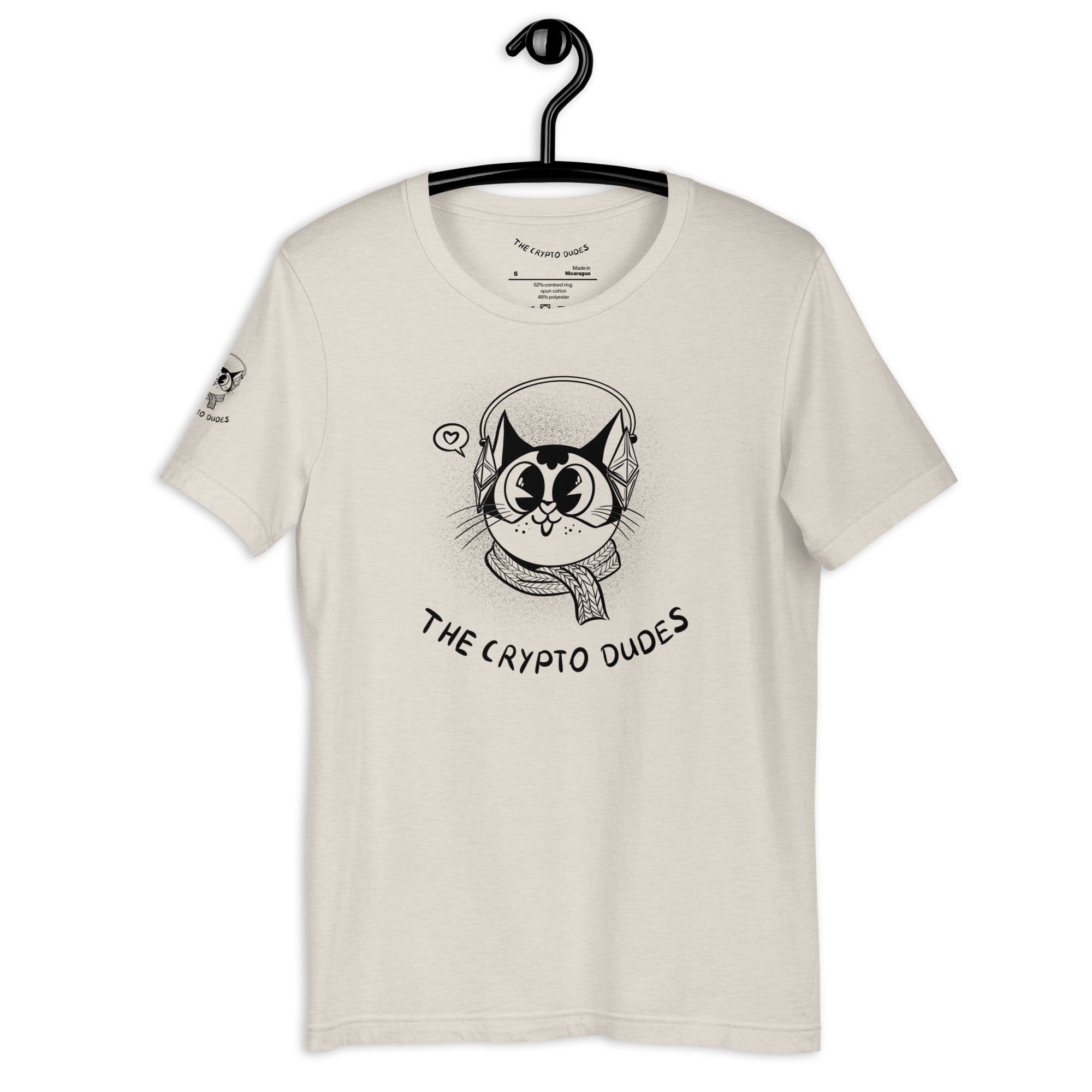 Crypto Headphone Cat Unisex-T-Shirt