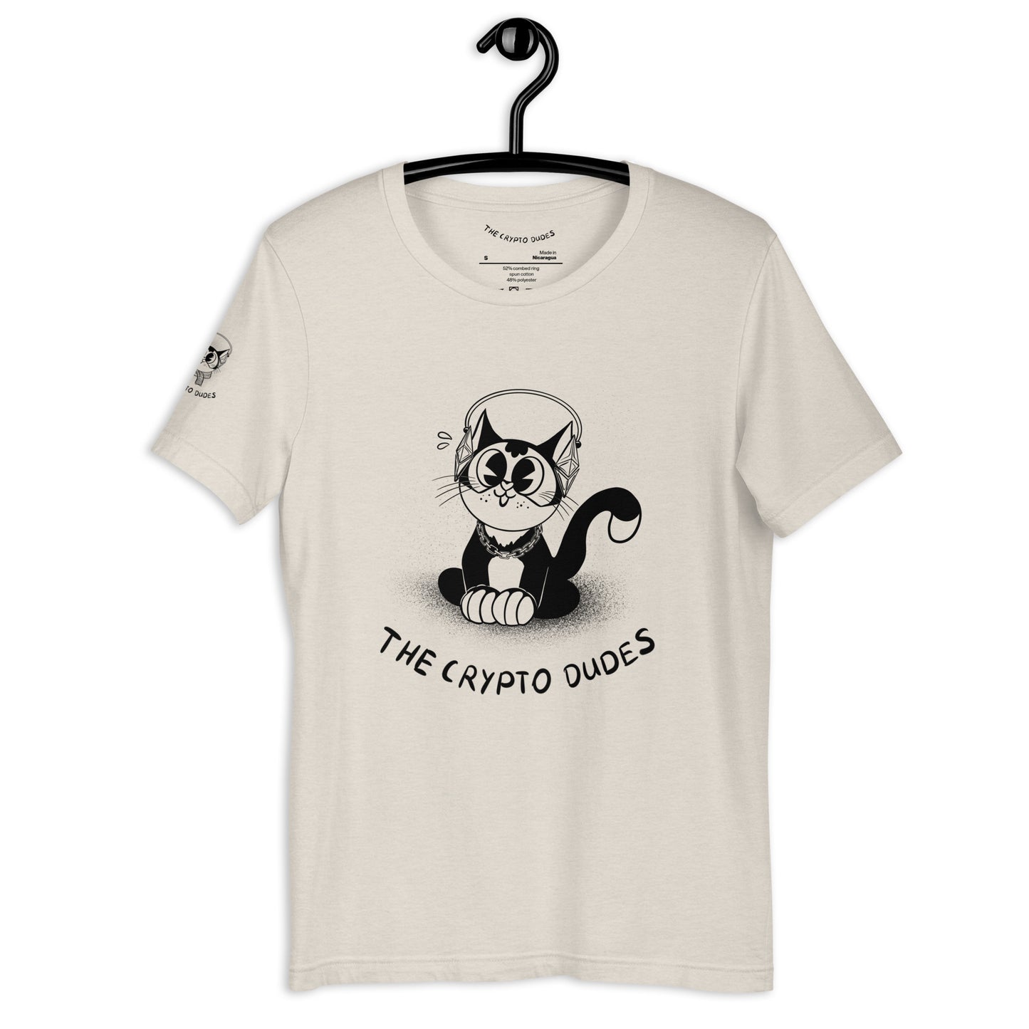 Crypto Sitting Ethereum Cat Unisex-T-Shirt