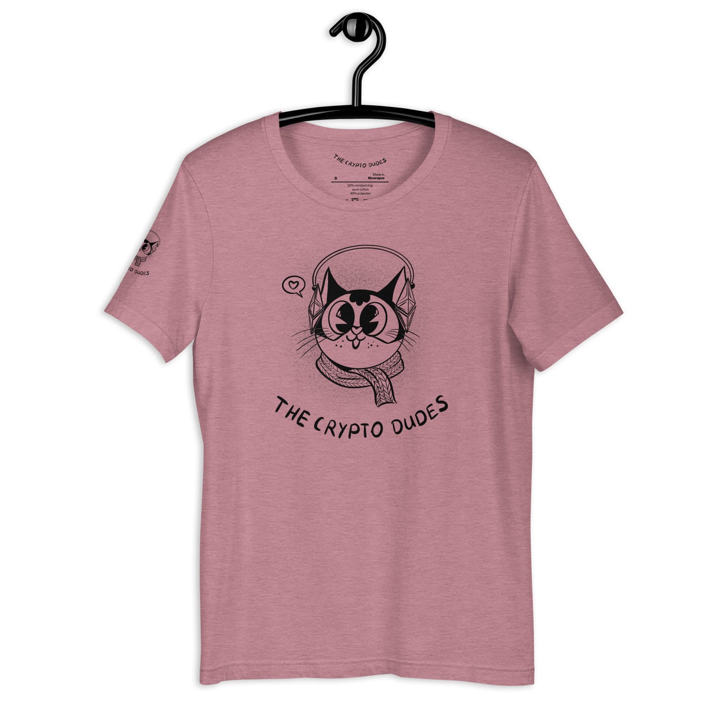 Crypto Headphone Cat Unisex-T-Shirt
