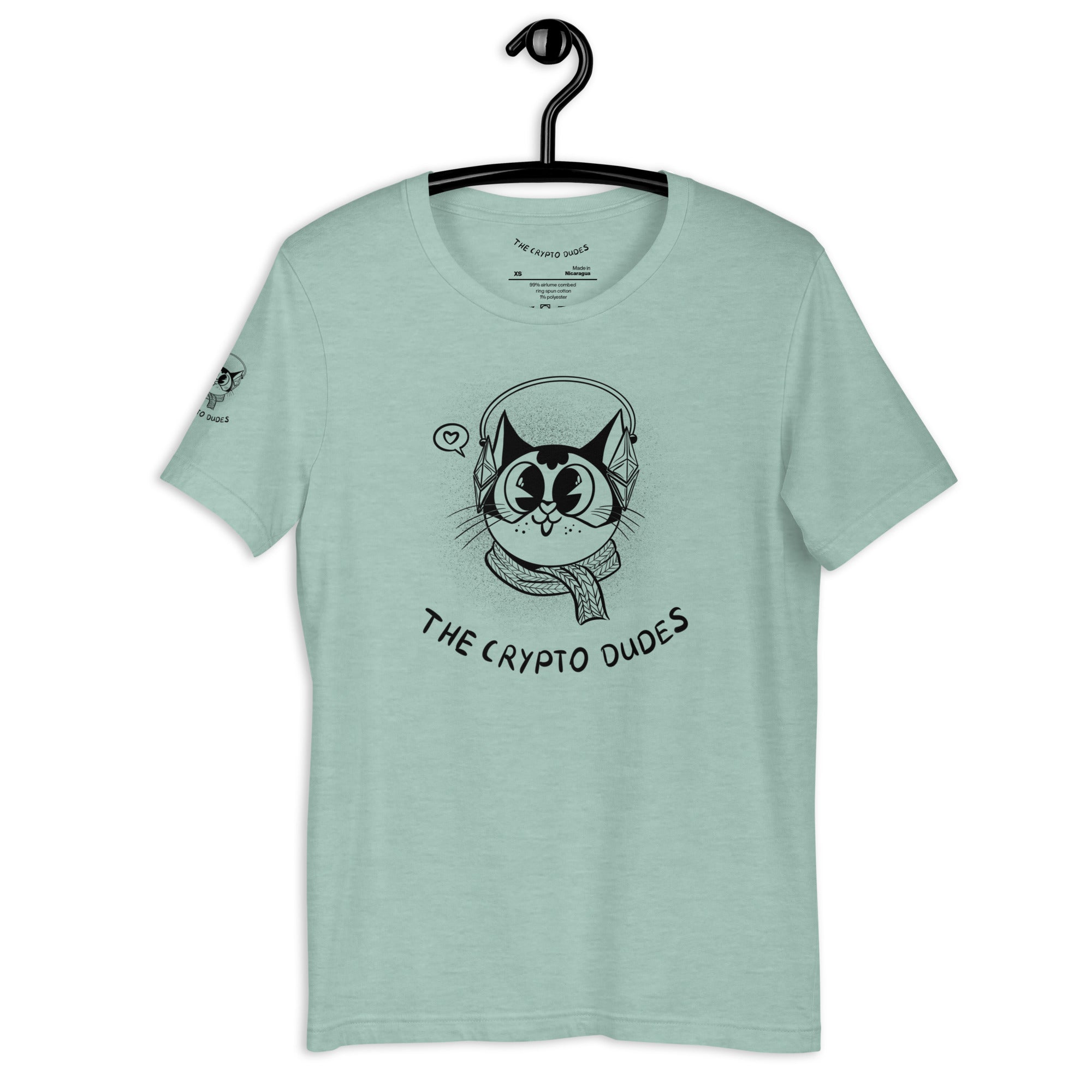 Crypto Headphone Cat Unisex-T-Shirt