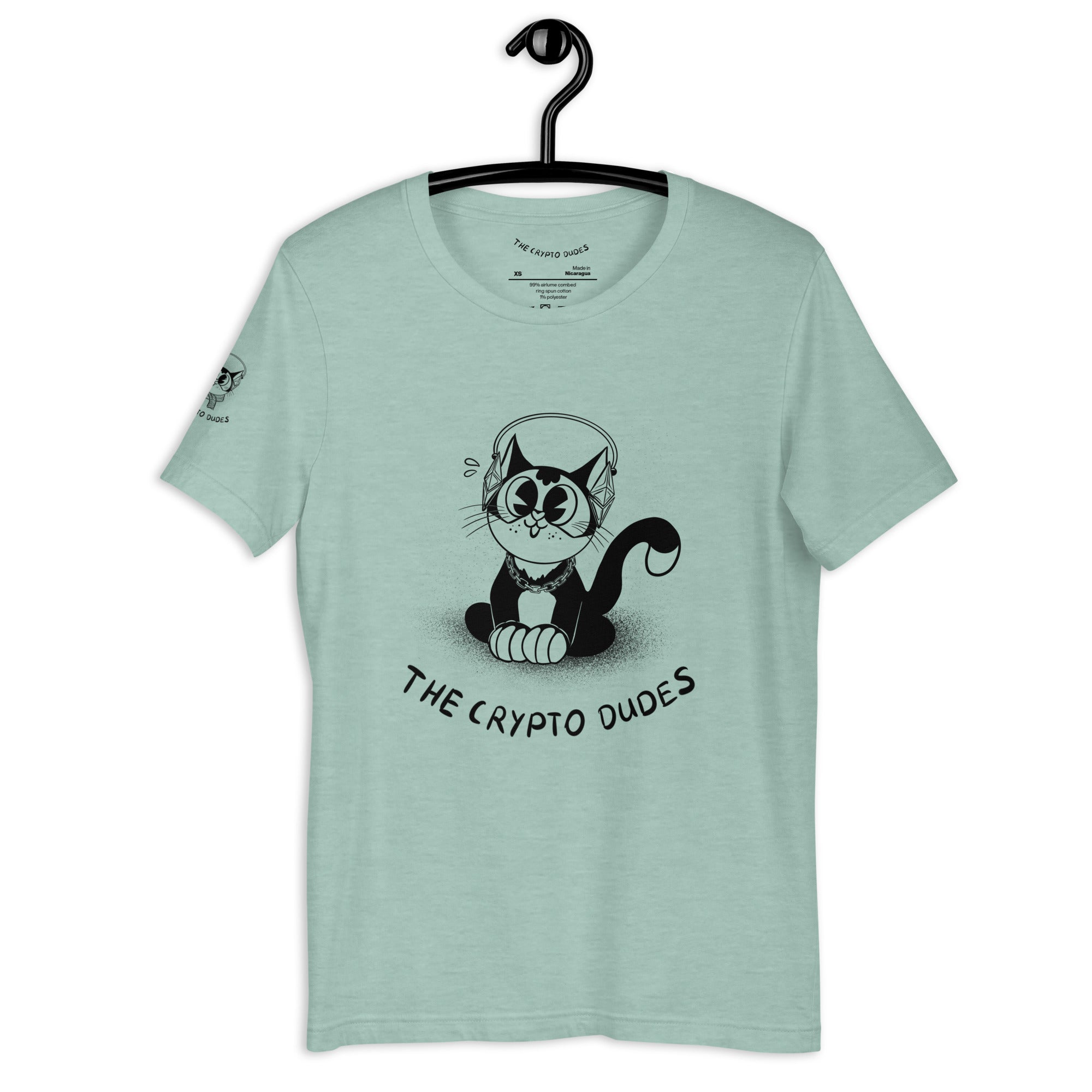 Crypto Sitting Ethereum Cat Unisex-T-Shirt