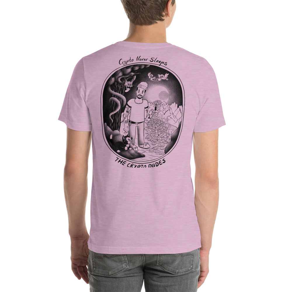Crypto Never Sleeps Unisex-T-Shirt
