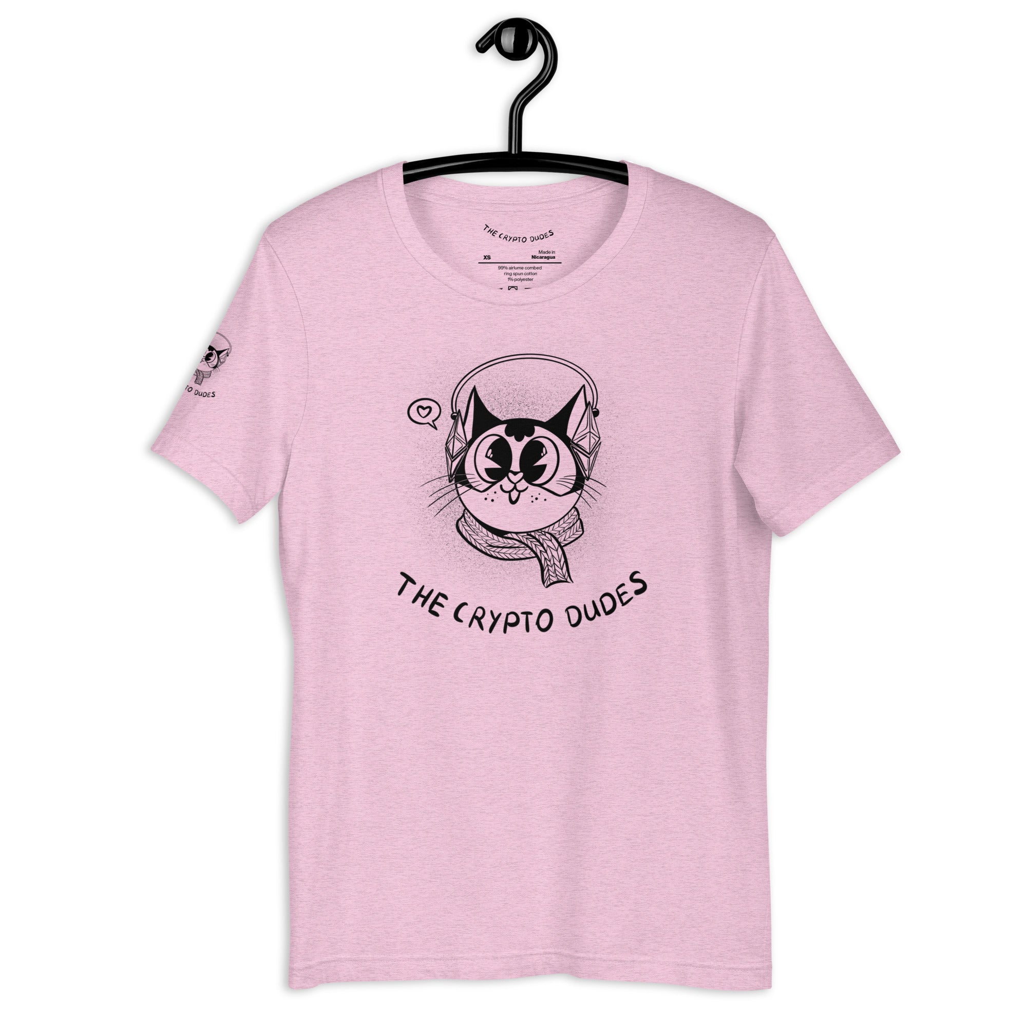 Crypto Headphone Cat Unisex-T-Shirt