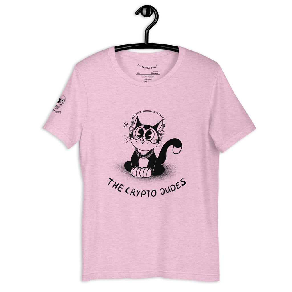 Crypto Sitting Ethereum Cat Unisex-T-Shirt