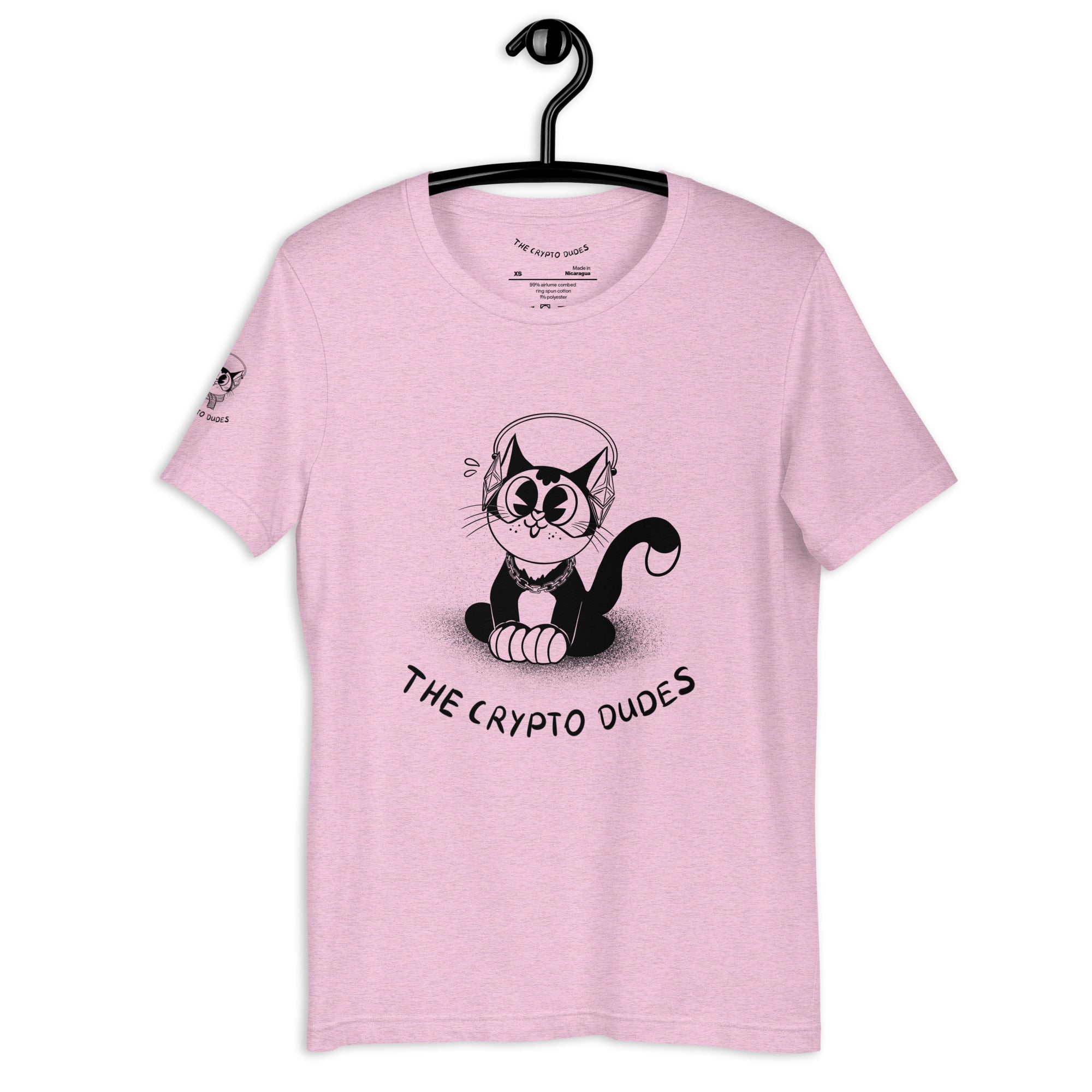 Crypto Sitting Ethereum Cat Unisex-T-Shirt