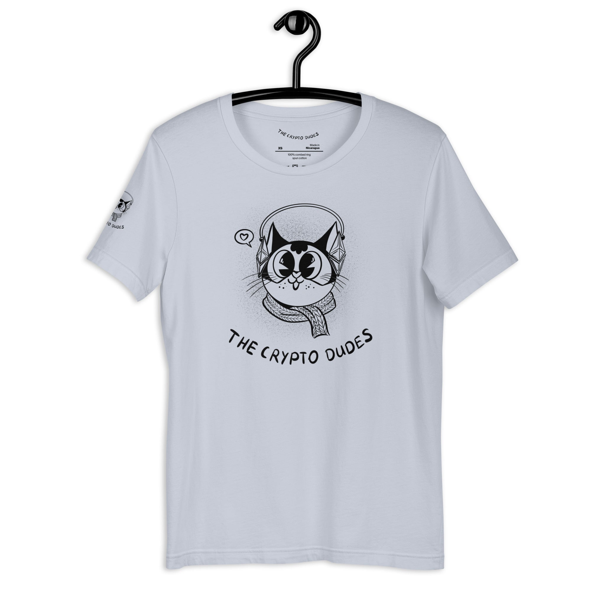 Crypto Headphone Cat Unisex-T-Shirt