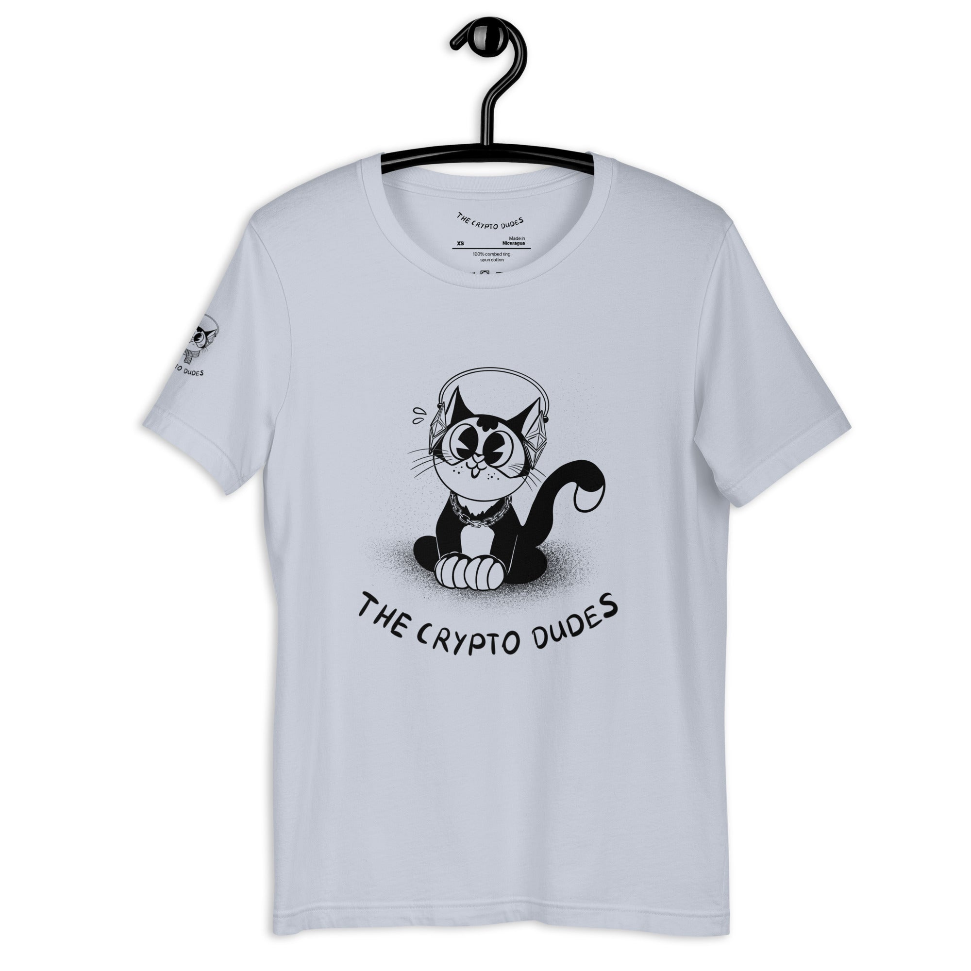 Crypto Sitting Ethereum Cat Unisex-T-Shirt
