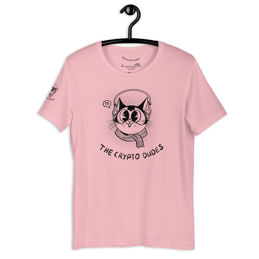 Crypto Headphone Cat Unisex-T-Shirt