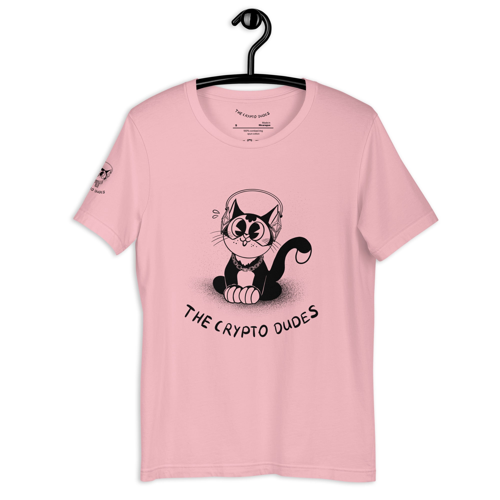 Crypto Sitting Ethereum Cat Unisex-T-Shirt