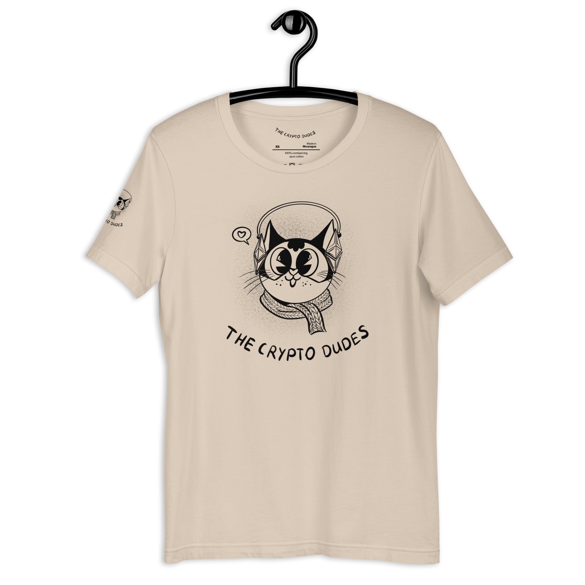 Crypto Headphone Cat Unisex-T-Shirt