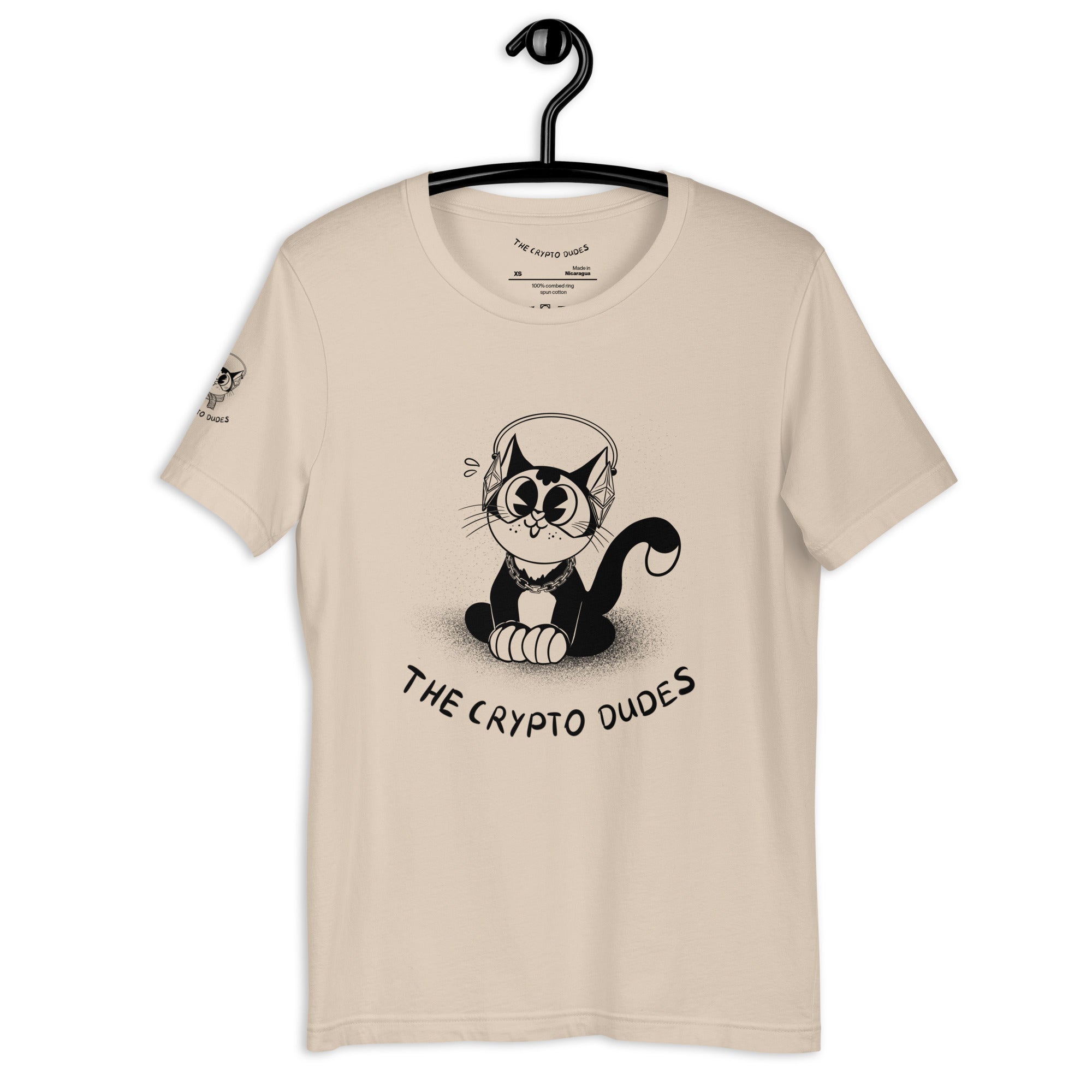 Crypto Sitting Ethereum Cat Unisex-T-Shirt