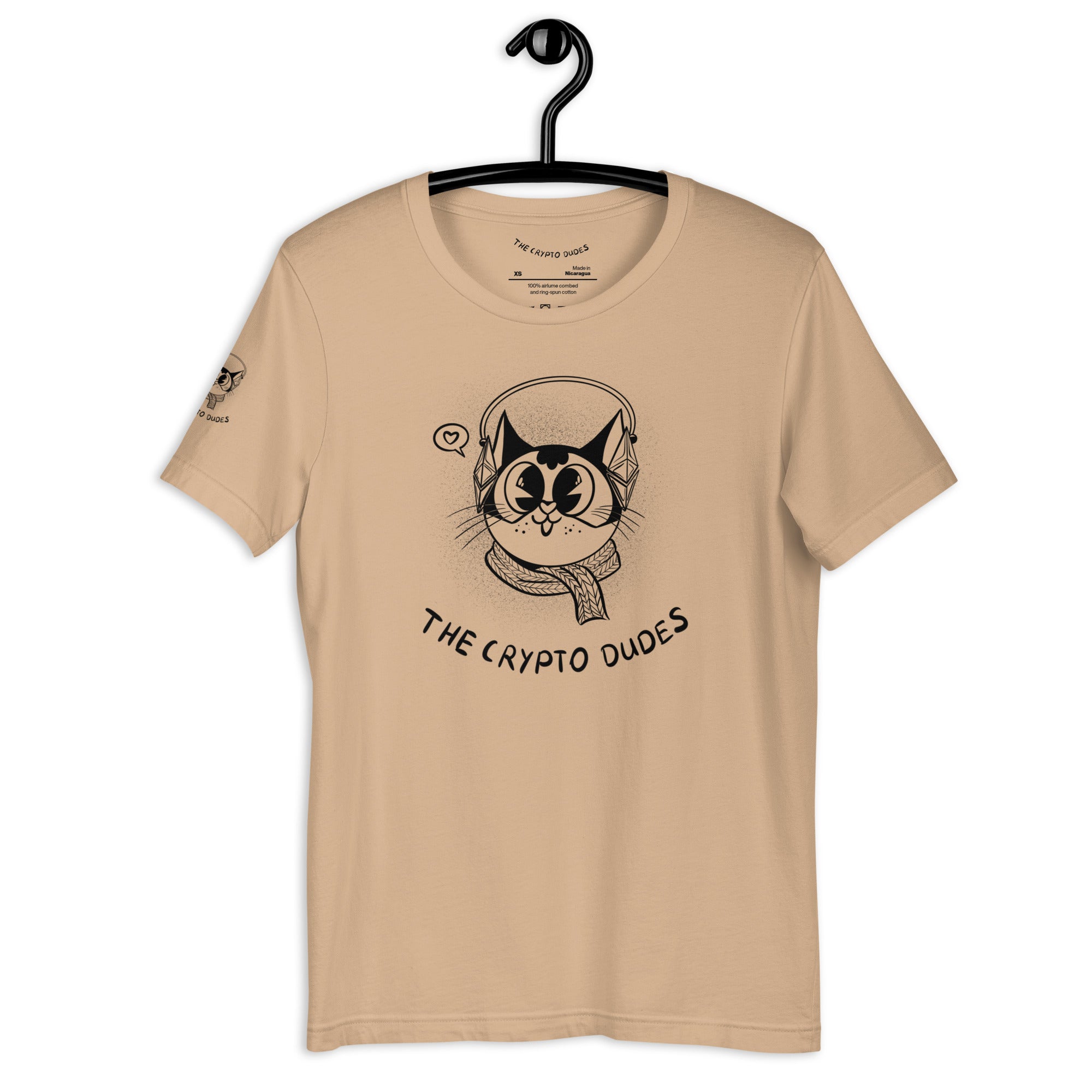 Crypto Headphone Cat Unisex-T-Shirt