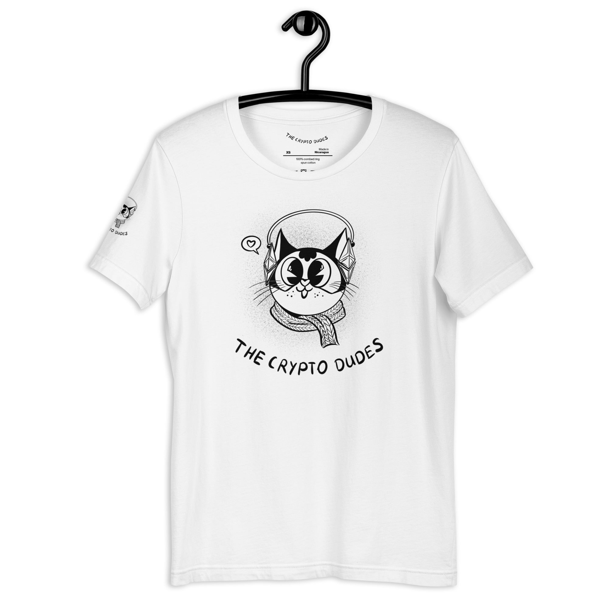 Crypto Headphone Cat Unisex-T-Shirt