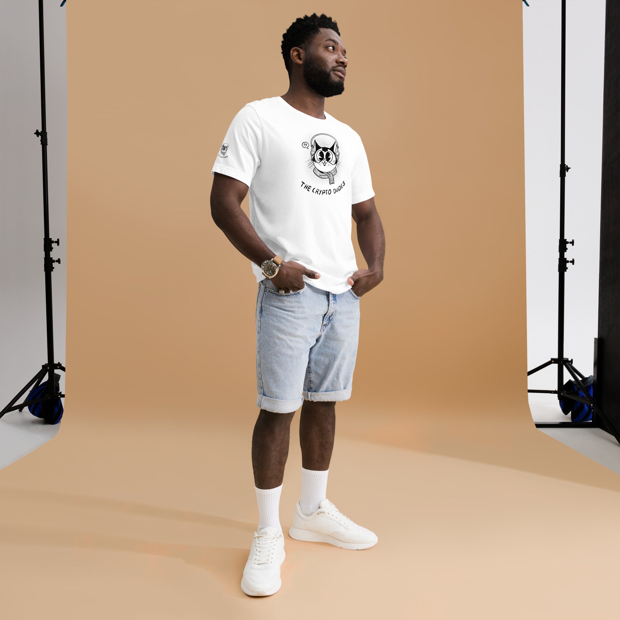 Crypto Headphone Cat Unisex-T-Shirt