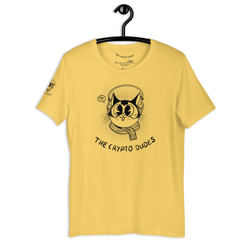Crypto Headphone Cat Unisex-T-Shirt