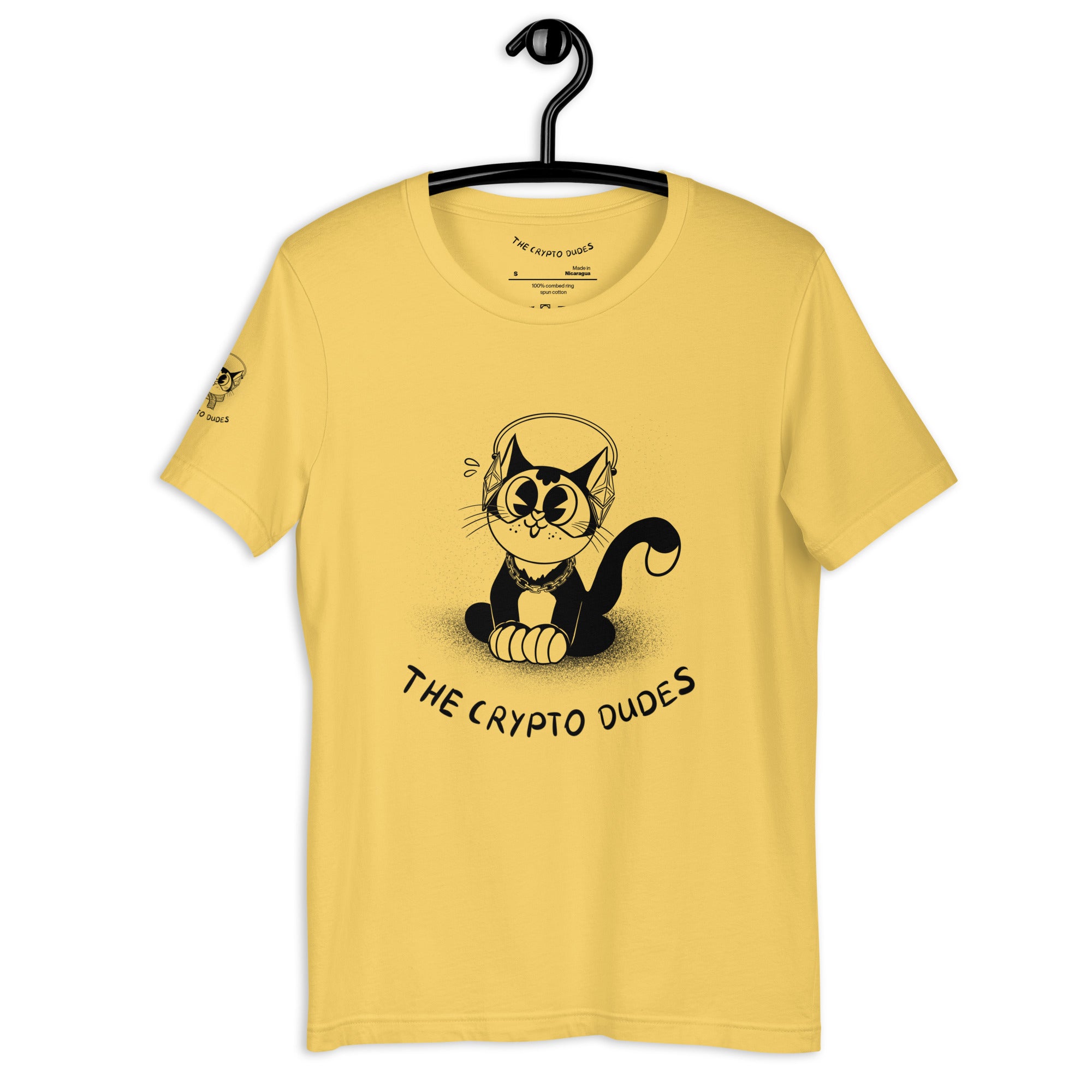 Crypto Sitting Ethereum Cat Unisex-T-Shirt
